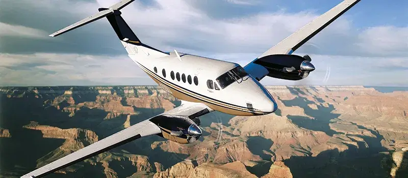 Charter King Air 200 private jets turboprop charter - Jet Rose